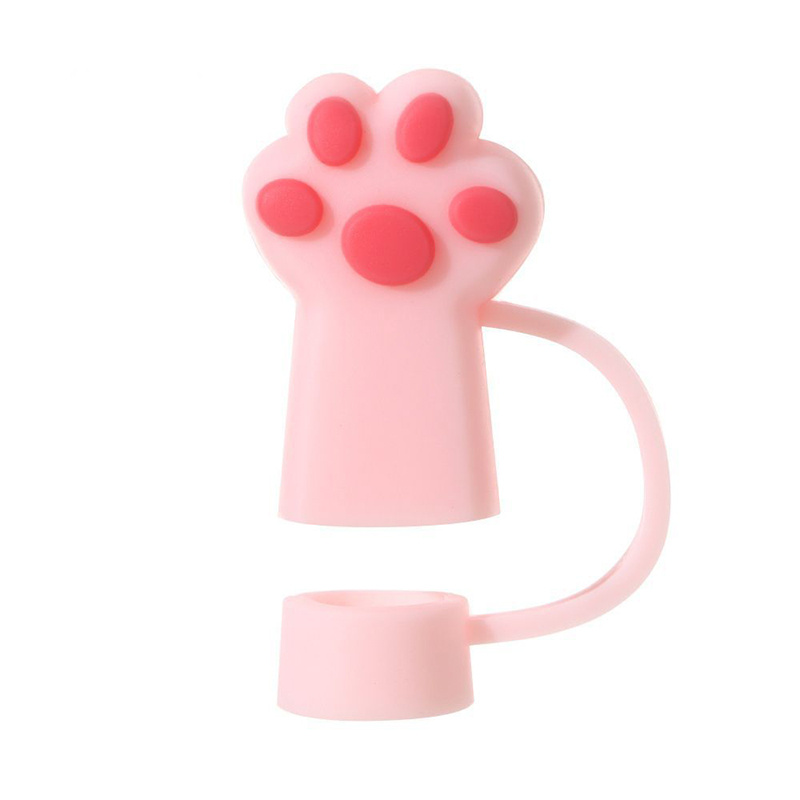 Cat Paw Silicone Straw Hat Large Size Straw Hat Reusable - Temu