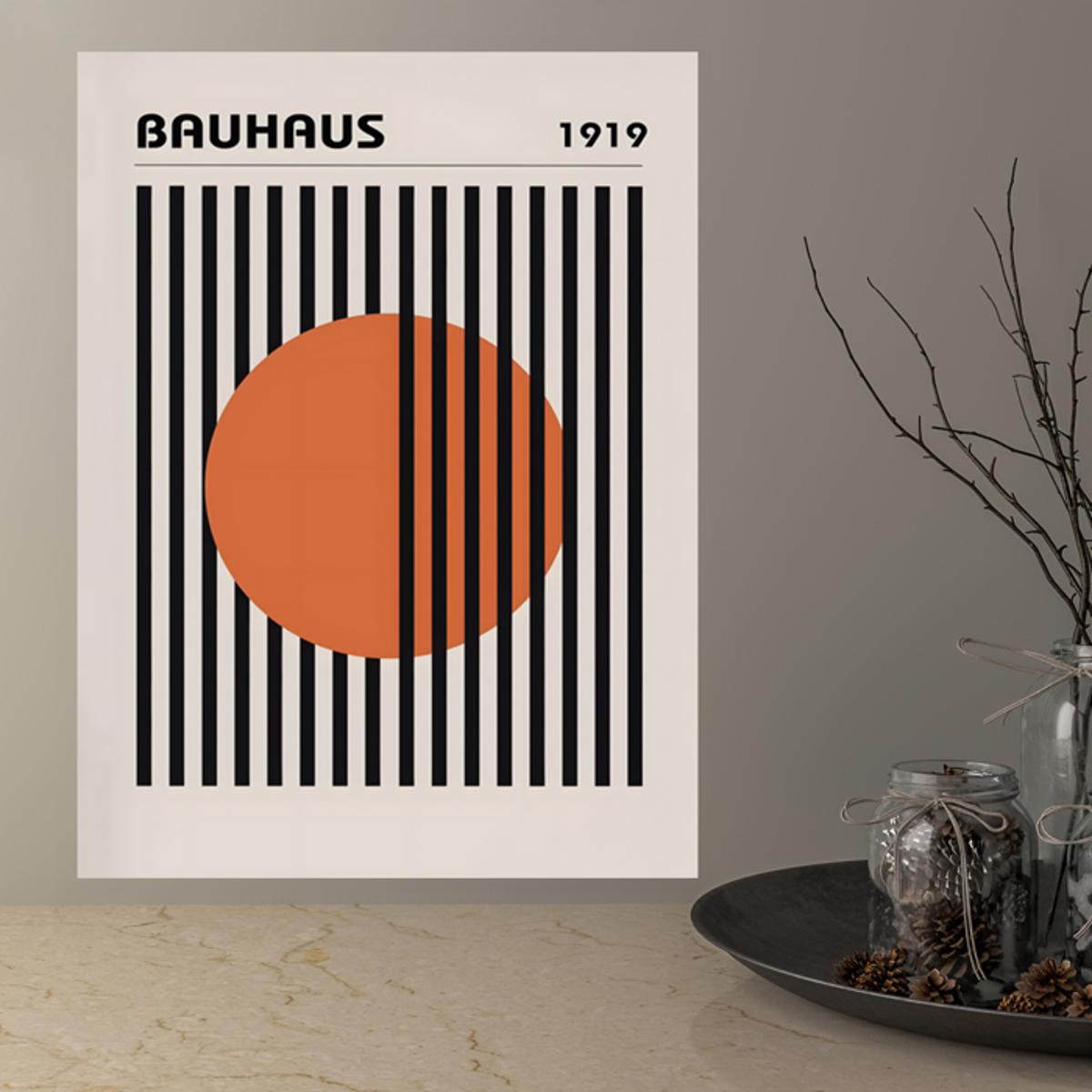 Canvas Poster Bauhaus Exhibition Poster Minimalist Wall Art - Temu Germany