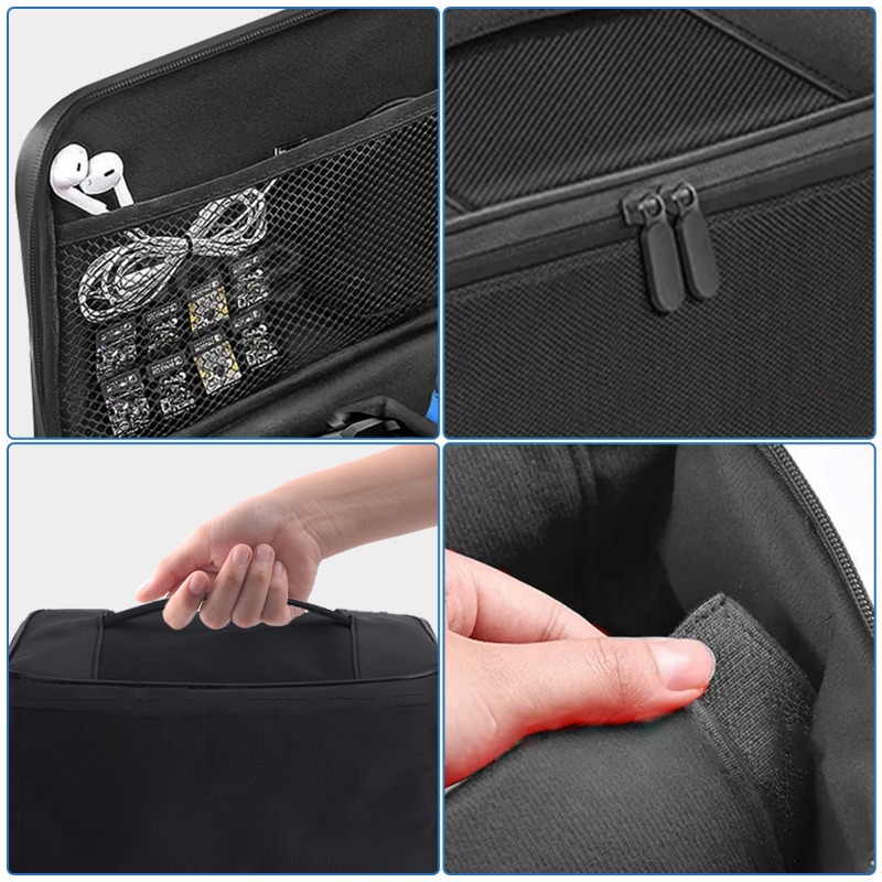 travel carrying case portable storage messenger bag for nintendo switch oled console game accessories details 3