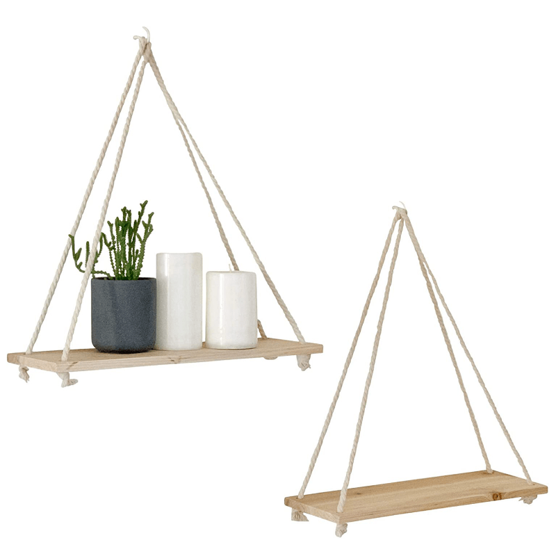 Hanging Shelves 3 Tier Hanging Plant Shelf Boho Farmhouse - Temu