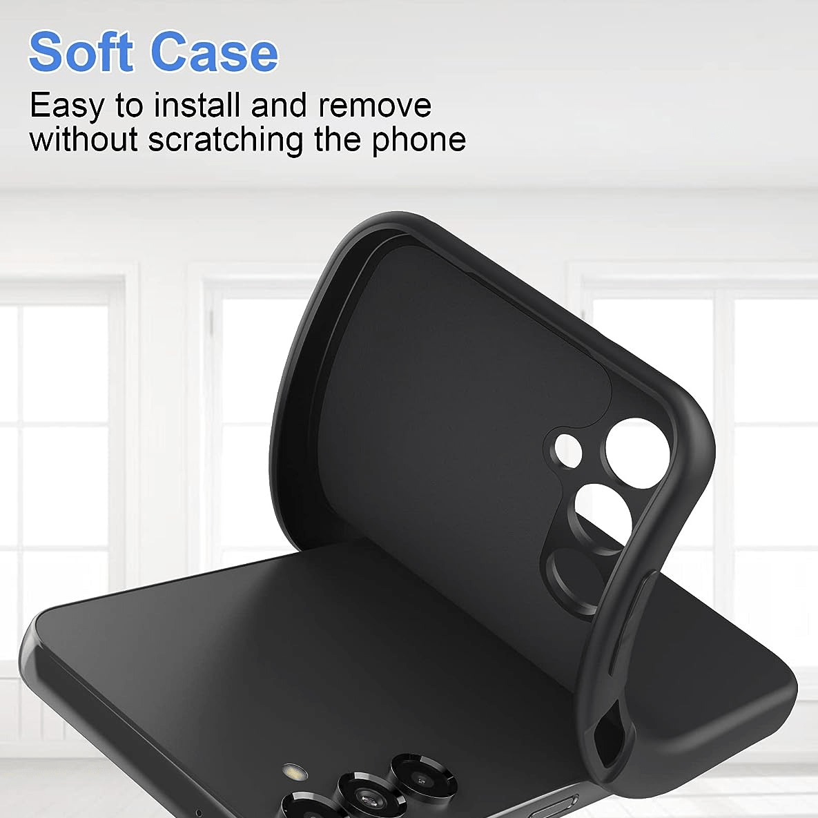 Phone Case Galaxy A34 Case Silicone Plain Protect - Temu