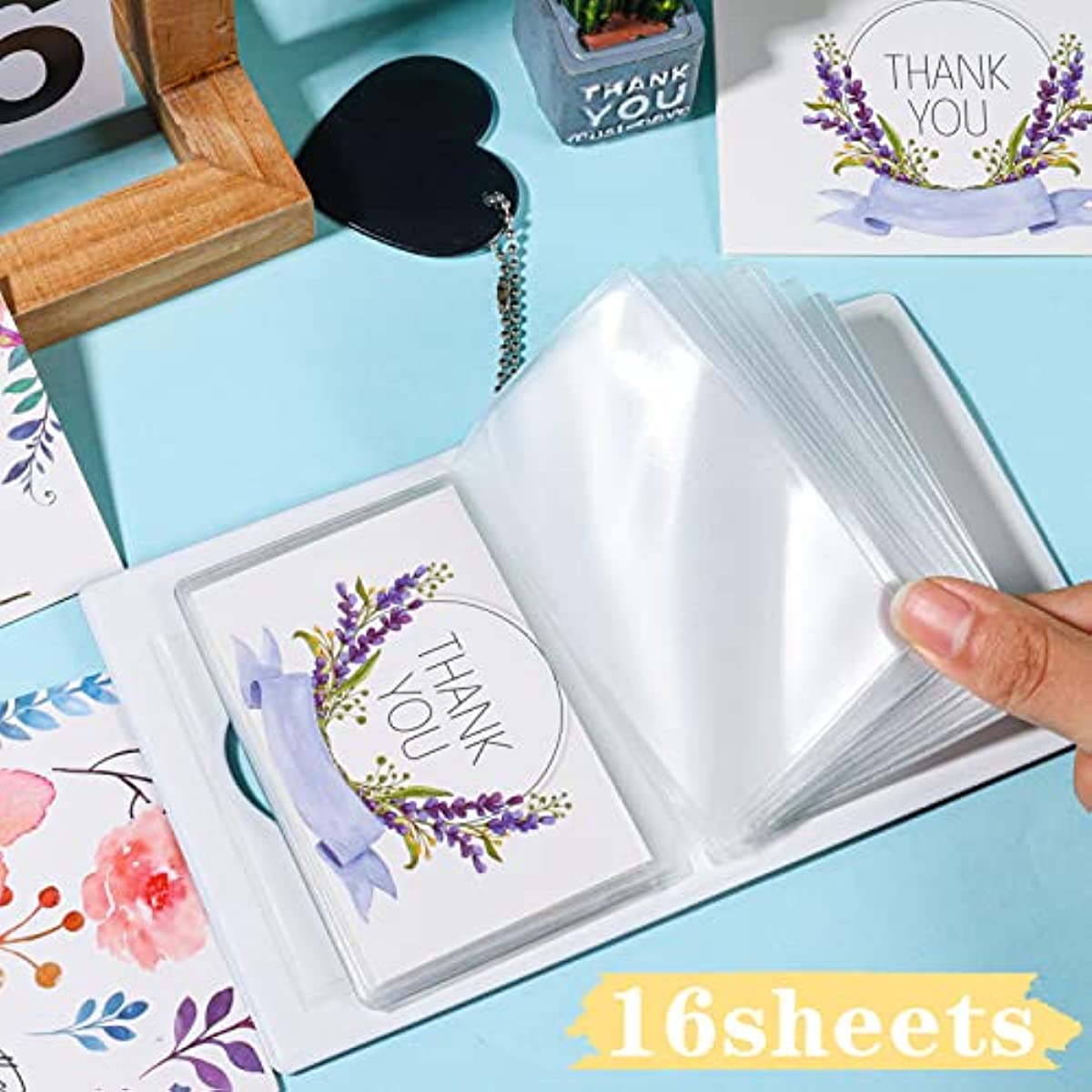 Kpop Photocard Binder, Kpop Photocard Holder Book with Elastic Cord, A5  binder, 50 Photocard Sleeves : : Office Products