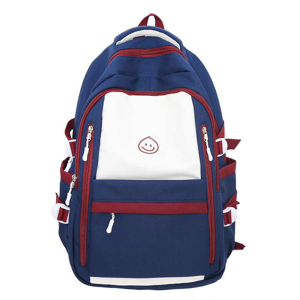 Girls Campus Bag Large Capacity Backpack With Pendant, Nylon