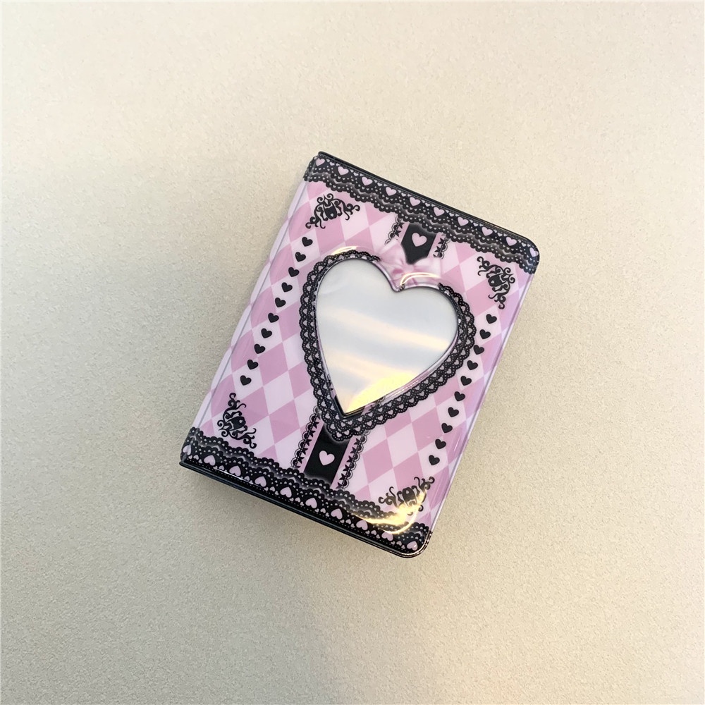 Kpop Photocard Holder Book: Love Heart Hollow Photocard Id - Temu Italy