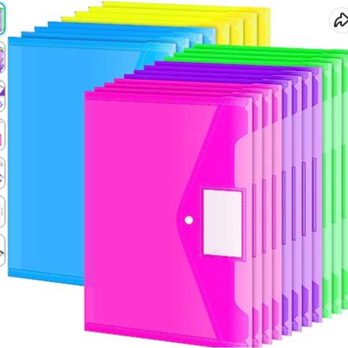 Plastic Envelopes Poly Envelopes Clear Document Folders Us - Temu
