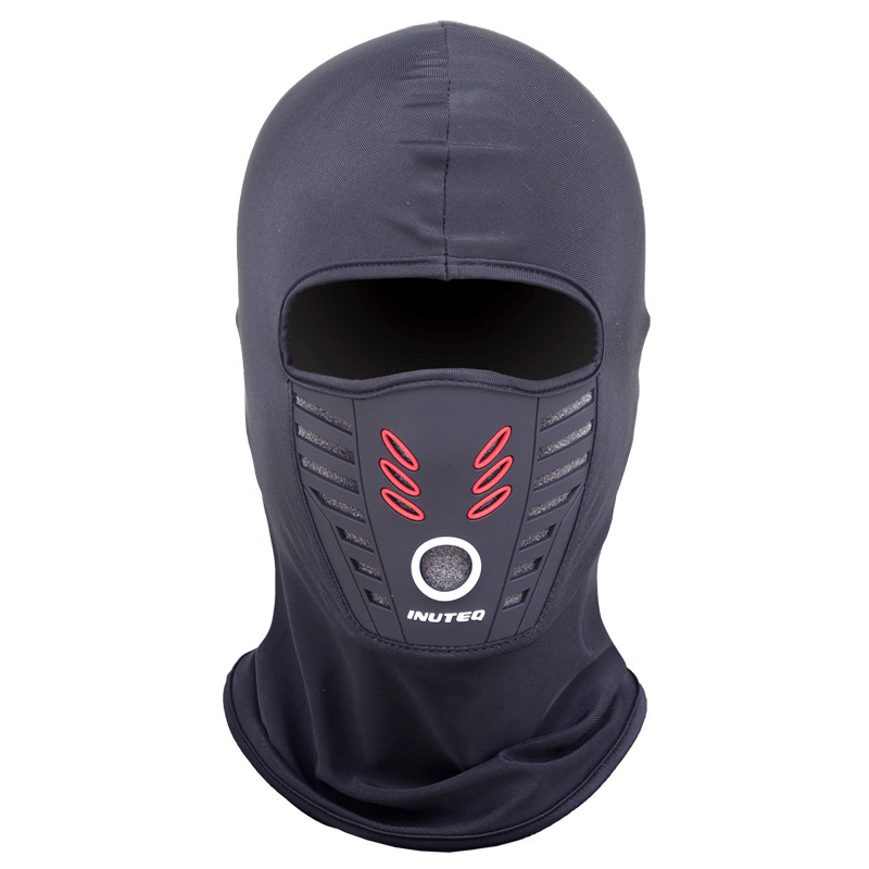 Balaclava Mascara Térmica Pasamontaña Cuello Moto Fourstroke Color Negro  Talle Un