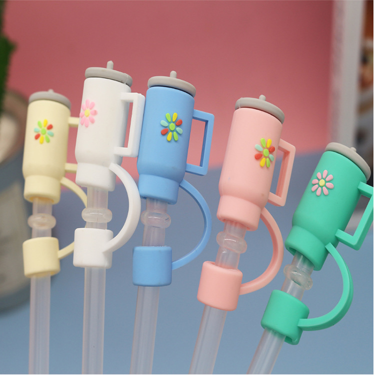 Diameter Cute Silicone Straw Tips Cover Straw For - Temu