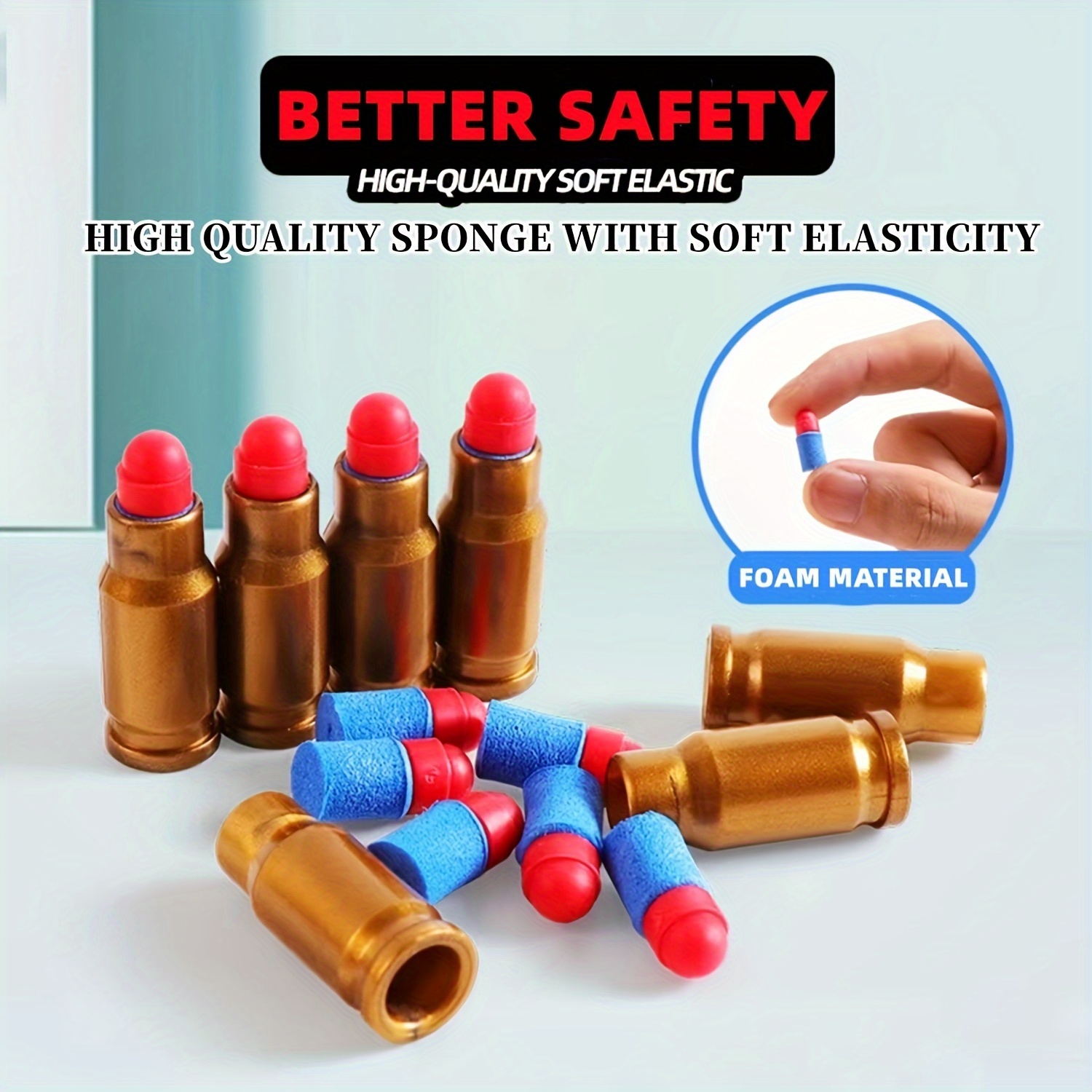 Toy Gun Soft Bullet Eva Accessory Kit Reusable Plastic - Temu