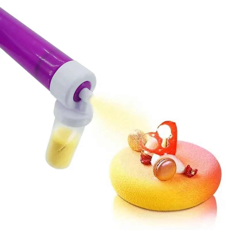 Manual Airbrush for Cakes Decorating Baking Cake Airbrush Pump Coloring  Spray Gun with 4 Pcs Tube