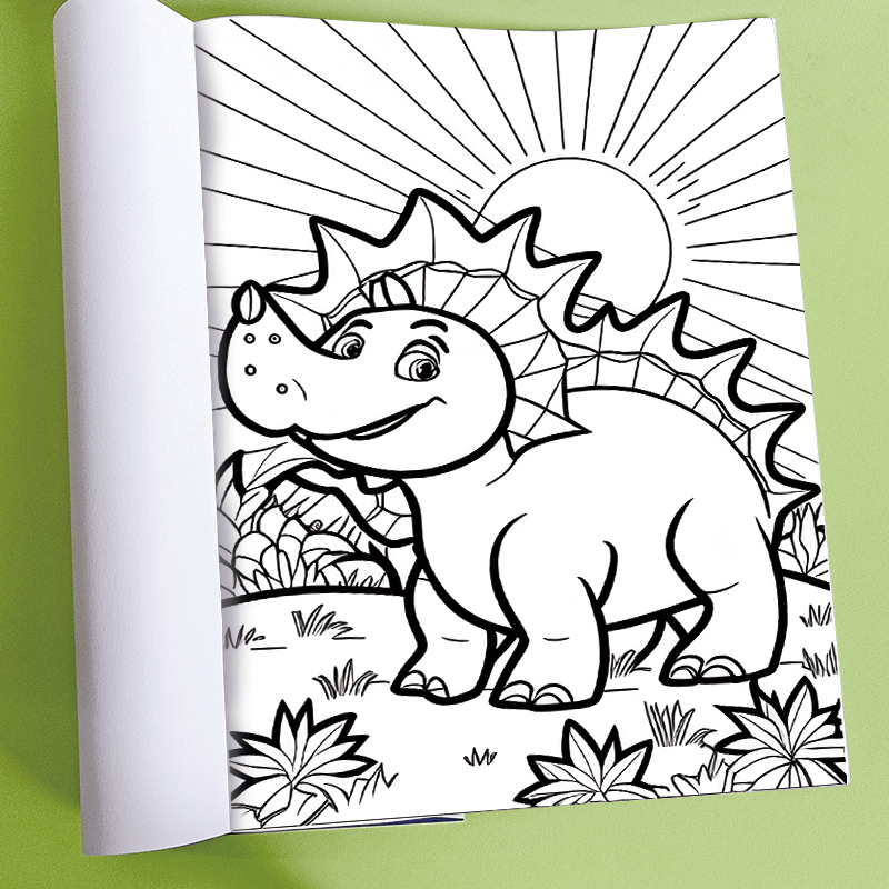 Cute Dinosaur Coloring Pages for Kids Ages 8-12 