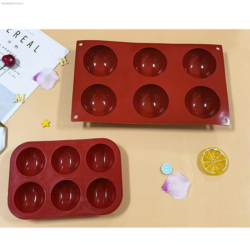 1pc   chocolate mold 3d silicone mold round candy mold pudding mold baking tools kitchen gadgets kitchen accessories details 0