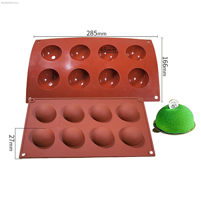 1pc   chocolate mold 3d silicone mold round candy mold pudding mold baking tools kitchen gadgets kitchen accessories details 19