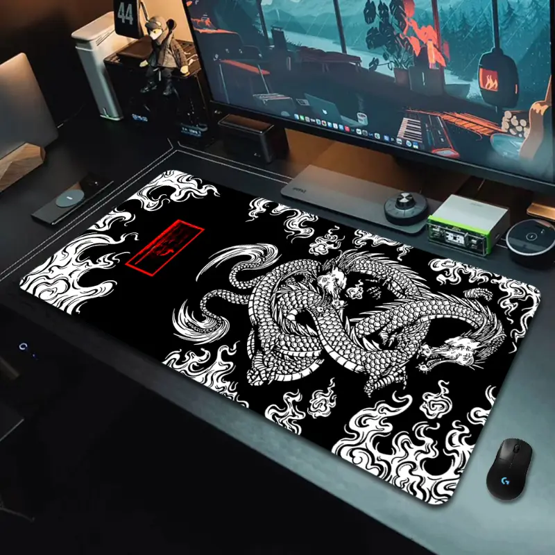 1pc Grand Tapis De Souris De Jeu Accessoires De Jeu Dragon Japonais  Impression HD Bureau Clavier D'ordinateur Tapis De Souris XXL PC Gamer  Bureau