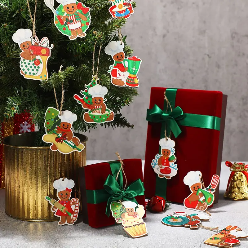 Wooden Christmas Winter Brown Gingerbread Candy Theme Party - Temu