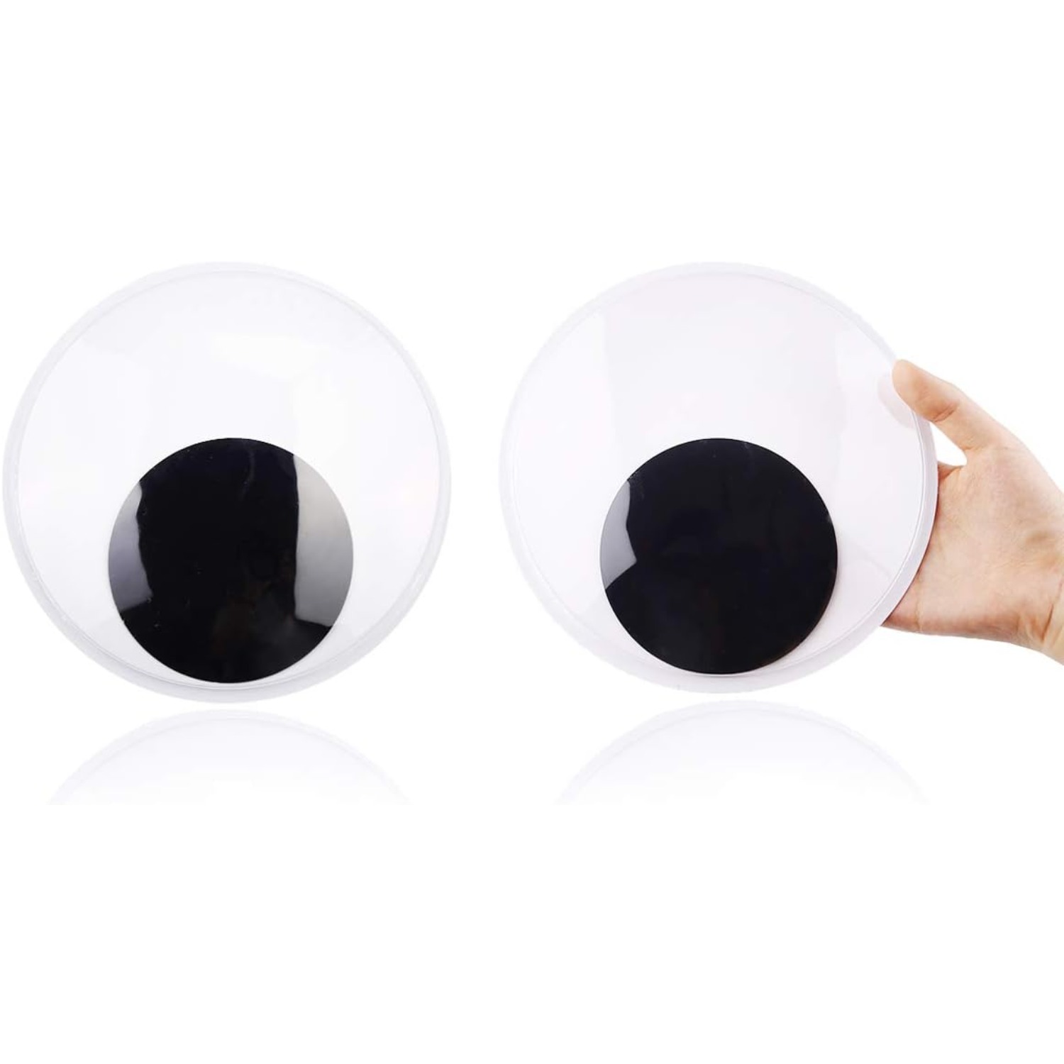 Gejoy 14 Pieces Big Googly Eyes Self Adhesive Large Googly Wiggle Eyes  3/5/7.5 inches Giant Wiggle Googly Eyes for Halloween Chritsmas Party