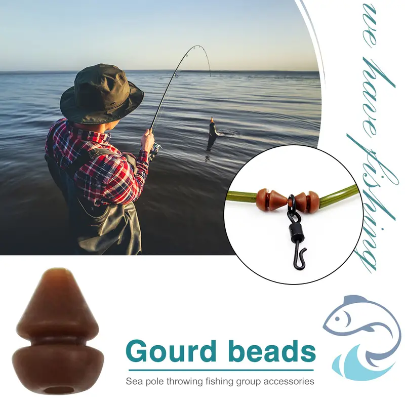 Tapered Beads Fishing Plastic Fishing Bead Lure Tackle - Temu