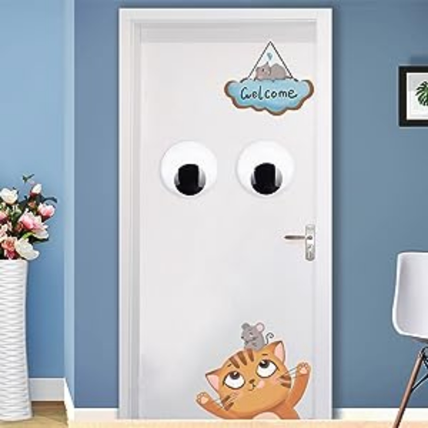 Benvo 7 Inch Giant Googly Eyes Self Adhesive 18cm Big Wiggle Eyes for Party  Decorations Refrigerator Door Christmas Trees Lawns Car Pack of 2) 