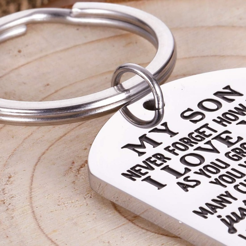 AHAETH Mother Son Keychain Boy Mom Gifts for Women Mom of Boys Gift Sons Are The Anchors of A Mother’s Life Keychain Mother Son Gifts for Mom Best