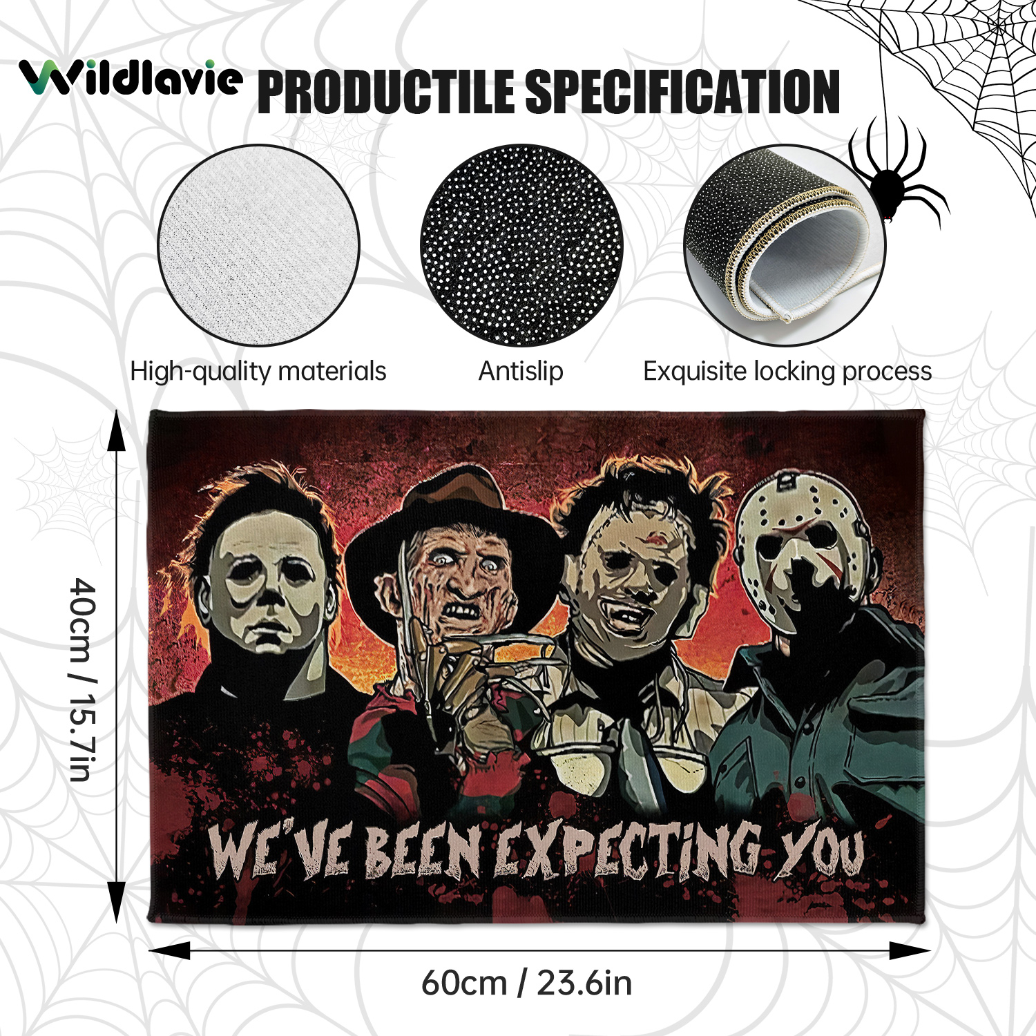 Polyester Drain Mat Happy Halloween Dish Drying Mat - Temu