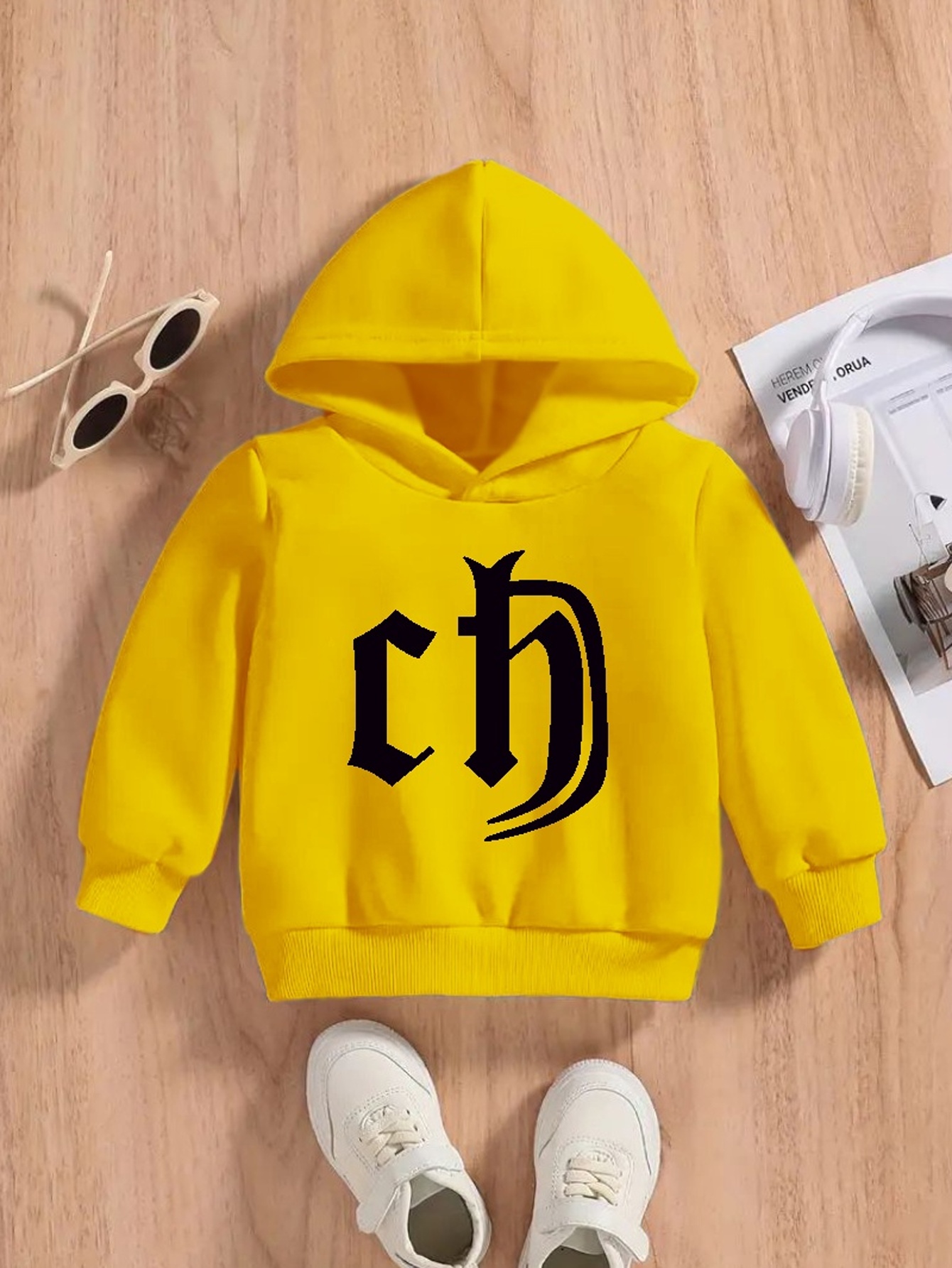 Big M Letter Print Boys Casual Pullover Long Sleeve Hoodies Temu