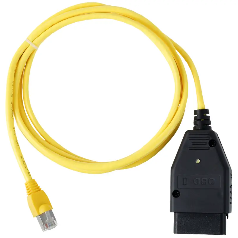 E-SYS ICOM Ethernet RJ45 To OBD2 Adapter ENET Coding Cable OBD