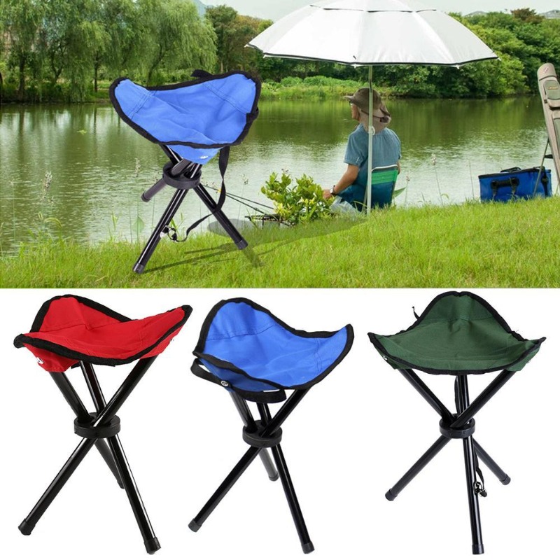 1pc Triangle Folding Stool Portable Folding Three Legged Stool For For Outdoor  Camping Fishing, Shop The Latest Trends