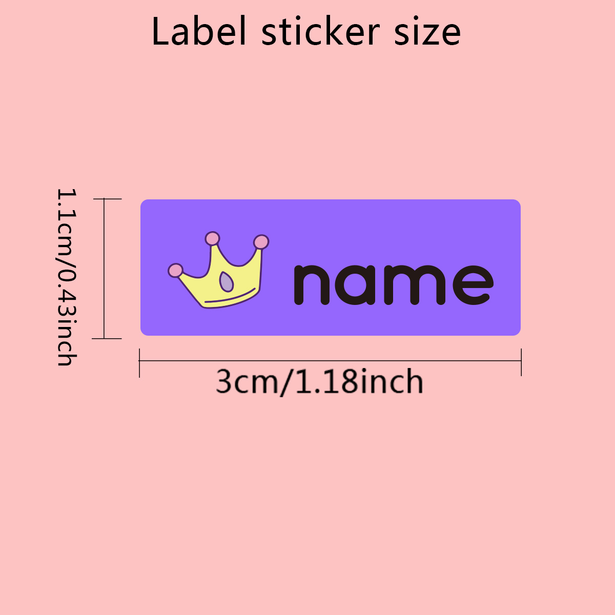 Custom Cartoon Name Stickers Waterproof Personalized Tags - 60-240pcs