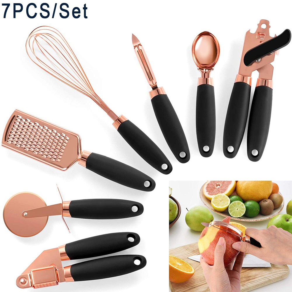 Kitchen Gadget Set Copper Coated Stainless Steel Utensils With
