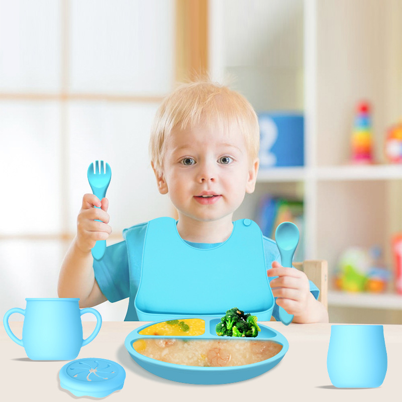 Assiette À Ventouse Pour Bébé Avec Cuillère À Alimentation - Temu France