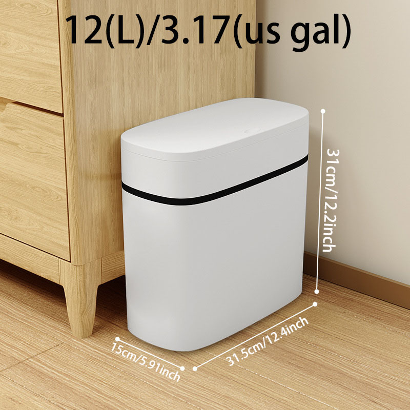 8L Nordic Simple Plastic Trash Can Office Bathroom Kitchen Trash Bin Living  Room Bedroom Garbage Household Waste Bin With Lid