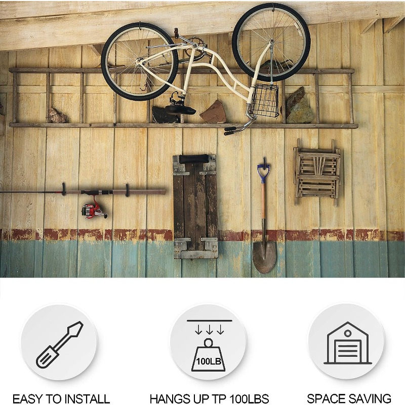 Bike Hooks Garage Wall Heavy Duty Bicycle Hangers Hanging - Temu Canada