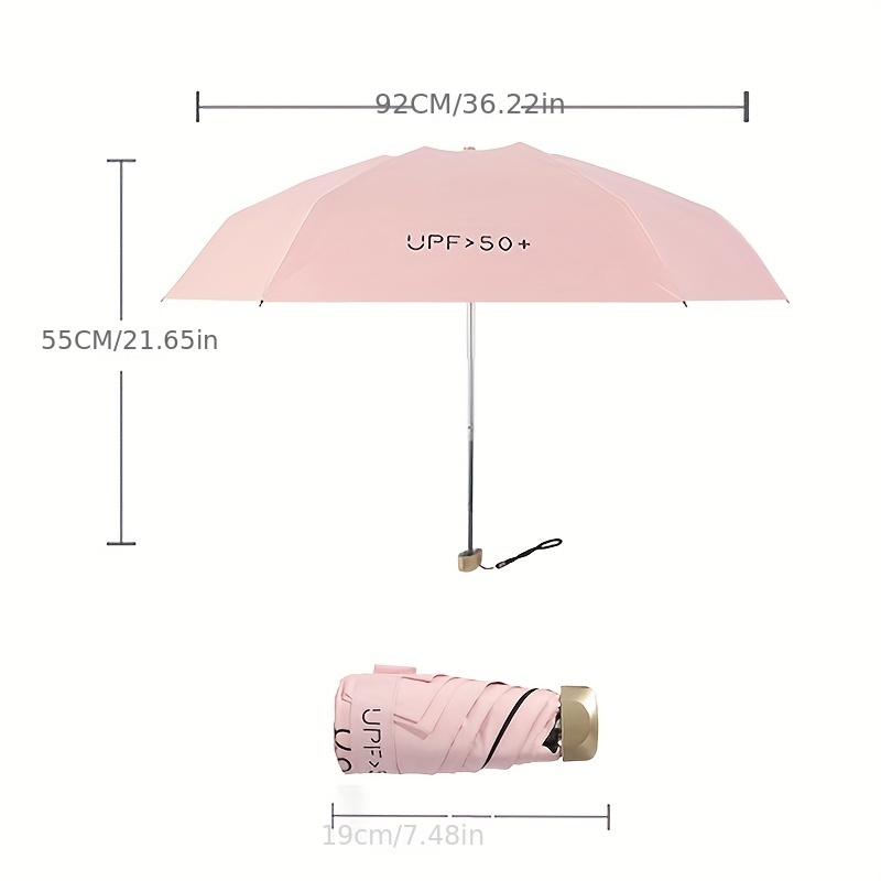 1 Mini Paraguas Viaje Paraguas Portátil Pequeño Compacto - Temu