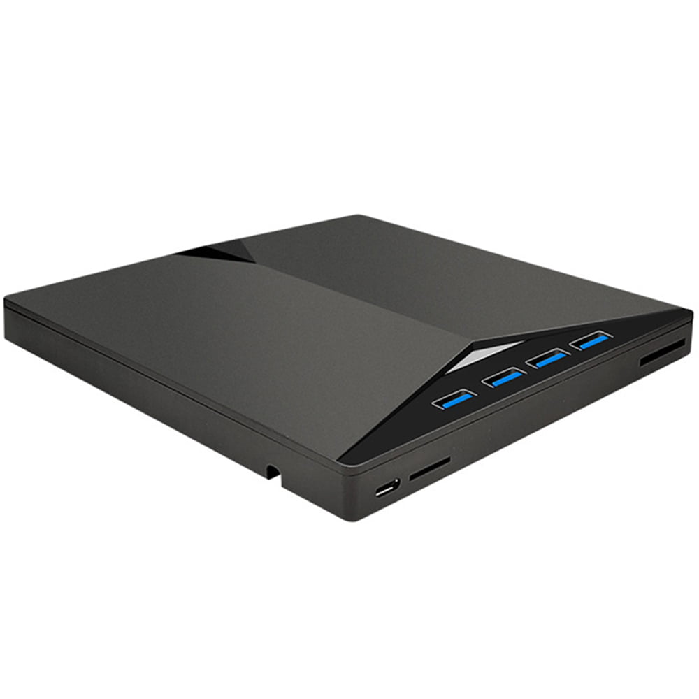 Unidad externa de CD/DVD para laptop, tipo C y USB 3.0 y portátil,  reproductor de DVD para portátil, grabadora de CD silenciosa, lectores  ópticos de