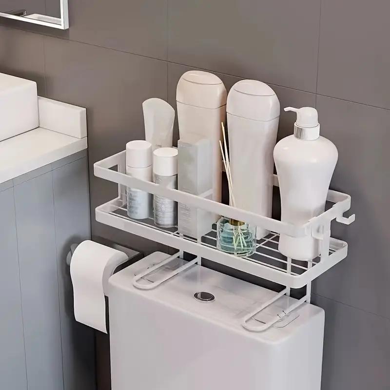 Bathroom organizer with space for 6 toothbrushes and various accessori