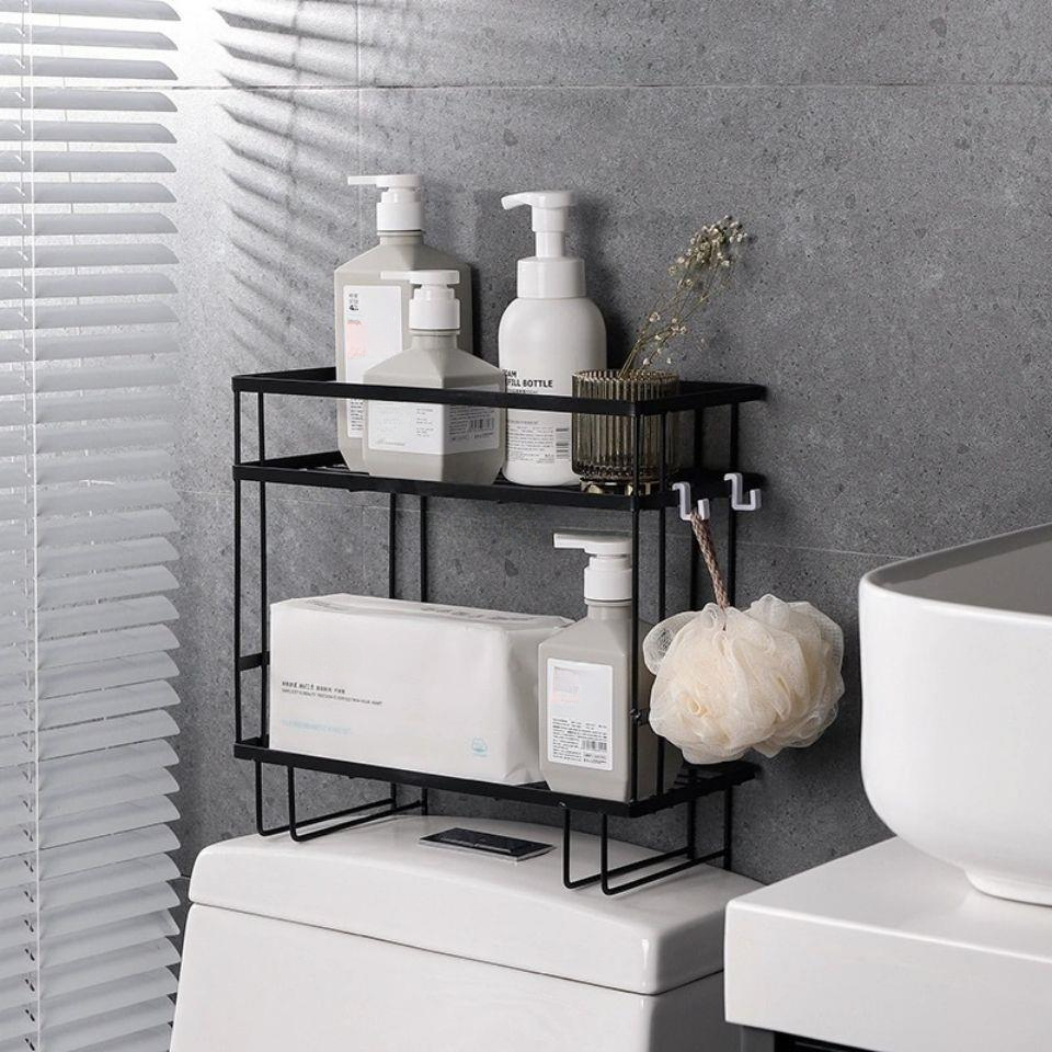 Toilet Shelf, Bathroom Storage Rack, Toiletries Storage Rack, Bathroom  Accessories, Toilet Organizer Shelf - Temu