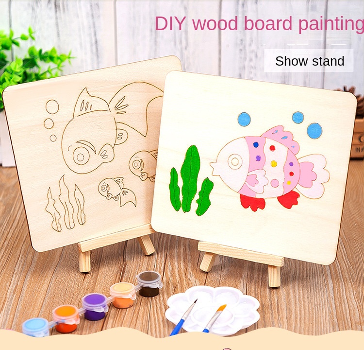 Diy Paint Board Kids Adult Beginner Coloring Painting Board - Temu