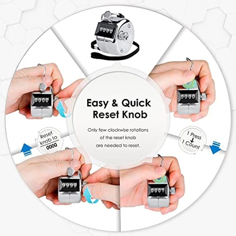 5 digit resettable number clicker golf