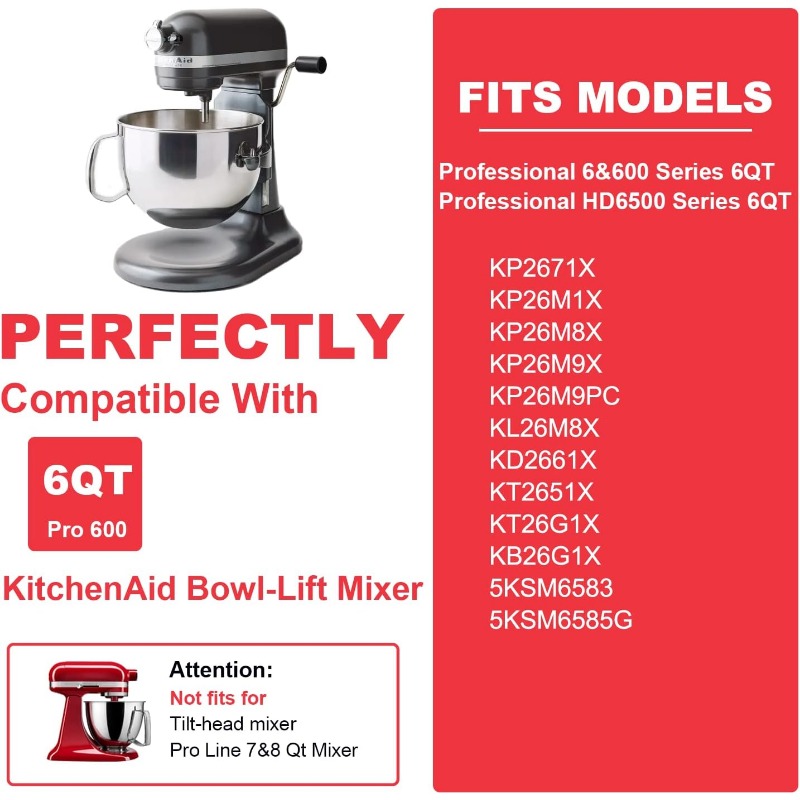 Flex Edge Beater For Kitchenaid, Kitchen Aid Mixer Accessory,kitchen Aid  Attachments For Mixer,fits Tilt-head Stand Mixer Bowls For 4.5-5 Quart  Bowls Kitchen Accessories - Temu United Arab Emirates