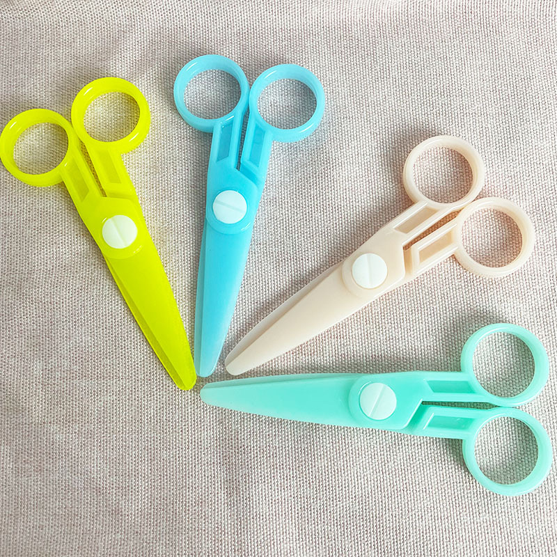 10 Pcs Kids Scissors, Children Blunt Tip Safety Scissors Plastic