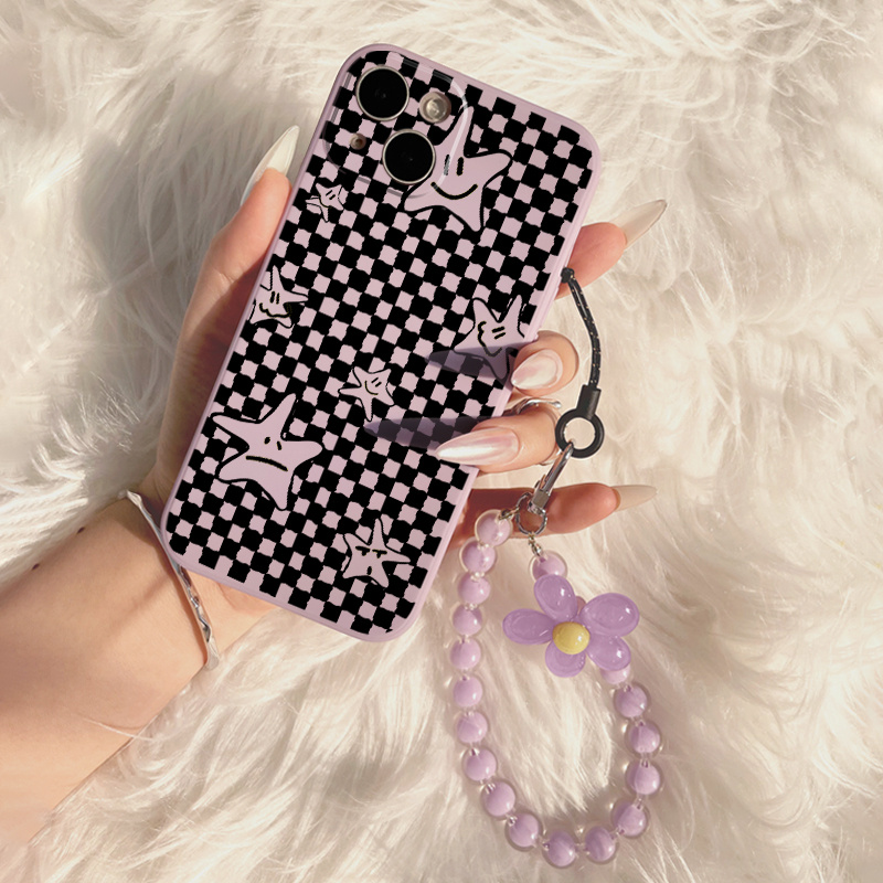 Smiling Face Star Graphic Phone Case With Lanyard For Iphone 11 14 13 12 Pro  Max Xr Xs 7 8 6 Plus Mini Czq Pattern Luxury Matte Silicone Original  Shockproof Camera Lens Protector Soft Cover - Temu Australia