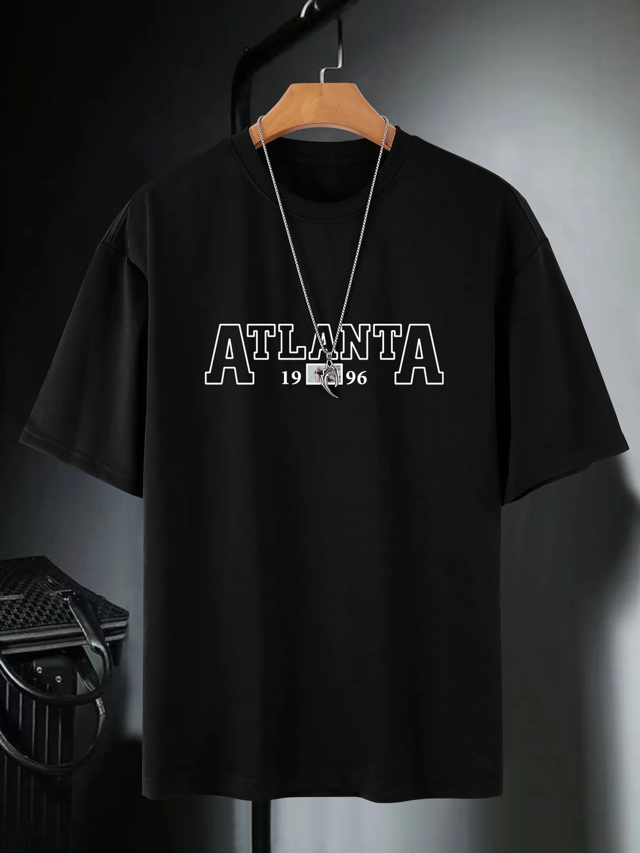 Plus Size Mens Love Your Life No Atlanta Print T Shirt For Summer Oversized  Trendy Short Sleeve Tops For Big Tall Males Mens Clothing, Free Shipping,  Free Returns
