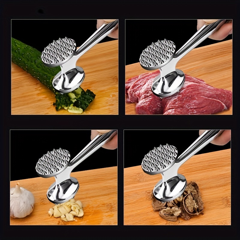 Kitchen Meat Tenderizer Tool, Heavy Duty Meat Mallet, Meat Hammer, Metal Meat  Pounder, Kitchen Gadgets, Kitchen Accessories - Temu