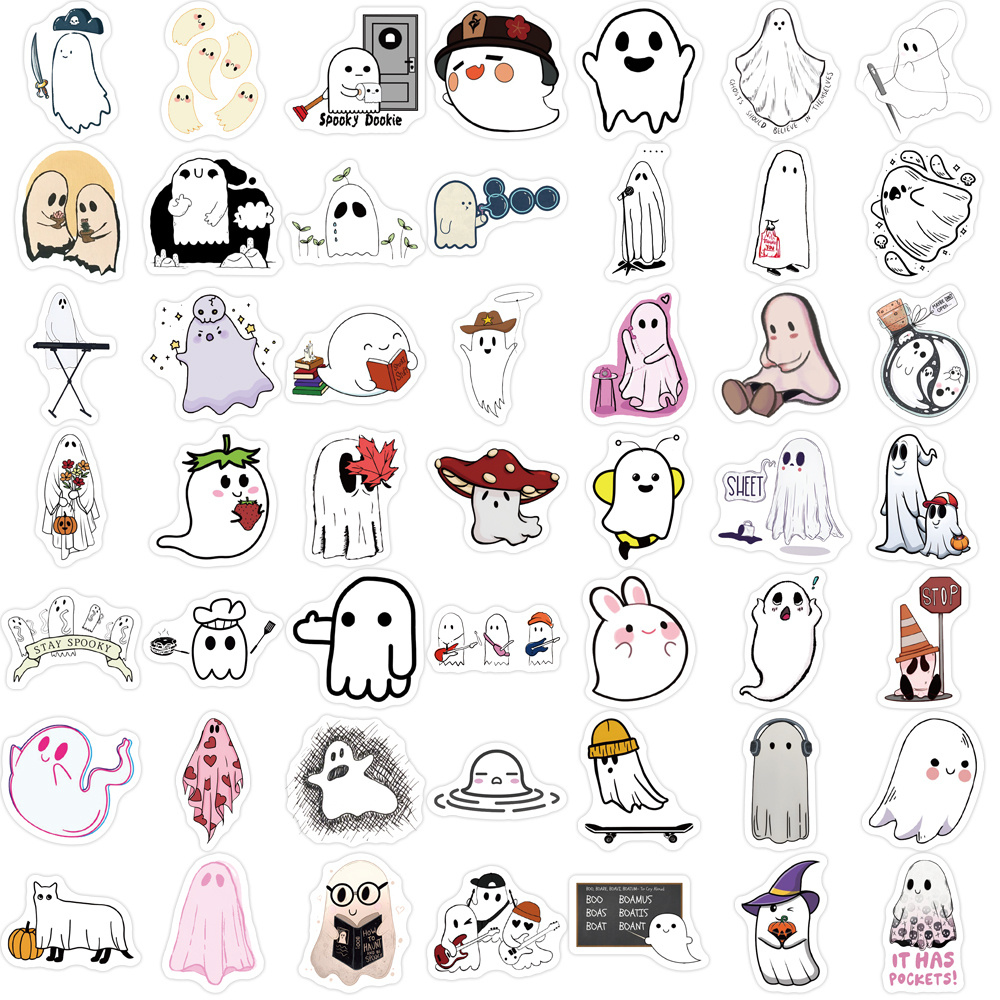 Paper Doodle Ghost Poster for Sale by yinzgotstickers