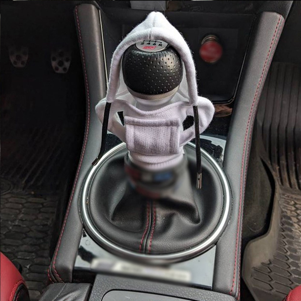 6 stücke Auto Schaltknauf Abdeckung Set Auto Styling Hoodie Griff kreative  Geschenk Schalthebel Griff Kit Auto