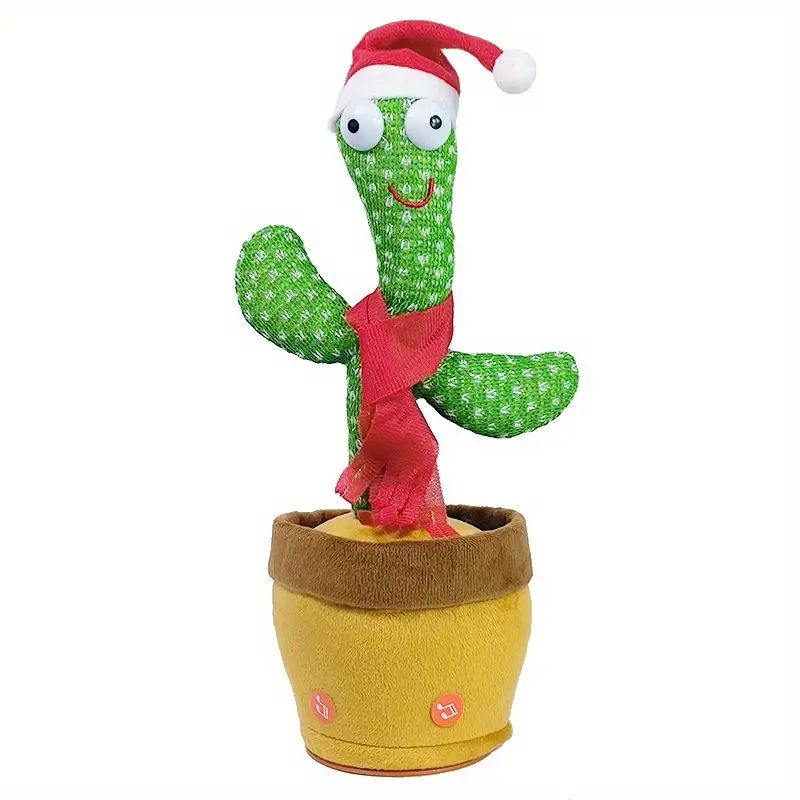 32cm Cactus bailando Cactus parlante Bebé Repitiendo lo que dices Cactus  brillante Juguete cantor imitando grabación Juguete interactivo