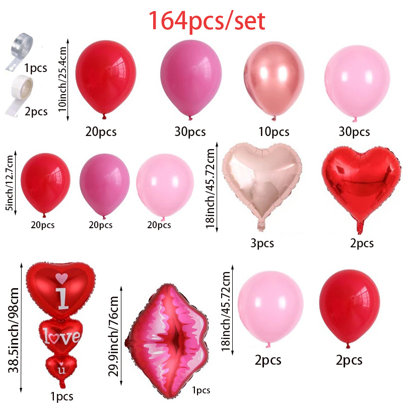 1pc, 60 Pulgadas Globos En Forma De Corazón * En Forma De Corazón Rojo/rosa  Enormes, Globos De Aluminio Jumbo DIY En Forma De Corazón Con Helio
