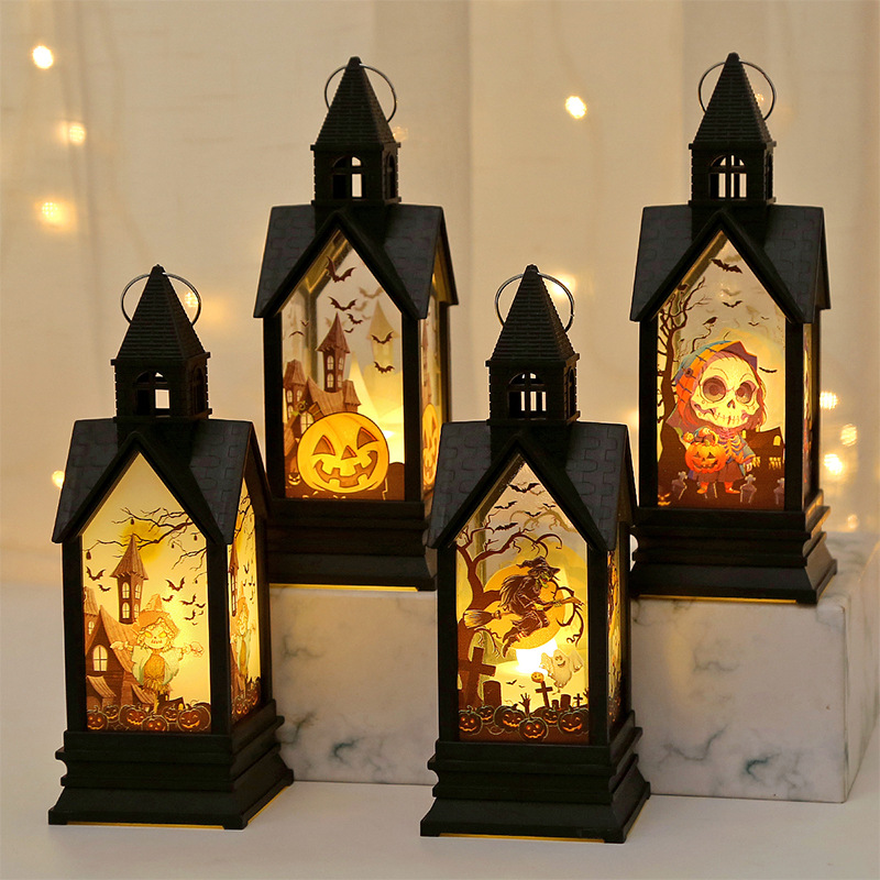 ハロウィンランプ 楽天市場】4個セット ハロウィン 装飾 LED 置物 Halloween 飾り