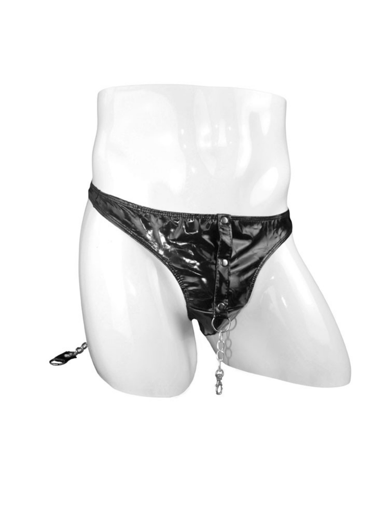 Men Faux Leather Jockstrap Underwear Sexy boxer black male sexy
