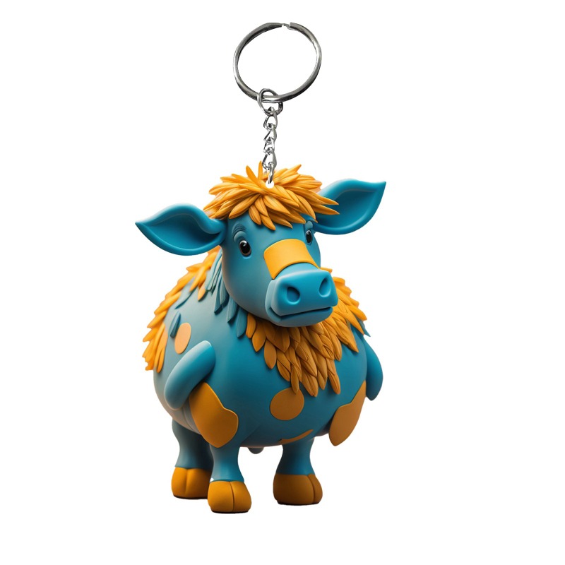 Sands Original Products Highland Cow Keychain