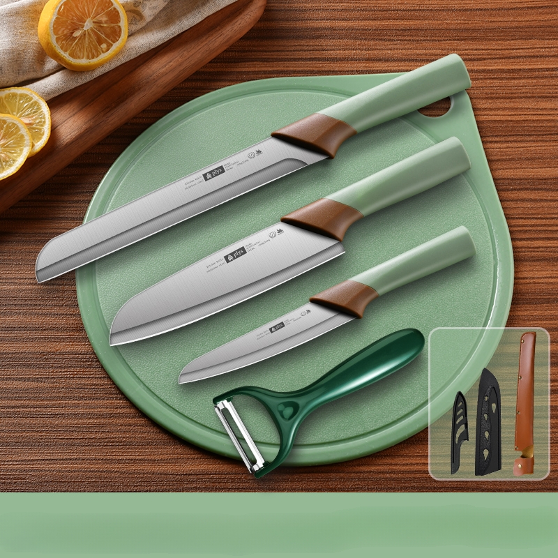 Stainless Steel Pocket Knife Set With Melon Planer Fruit Knife